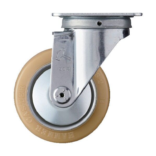 プレート式キャスター 420S (プレス製ウレタン車) 自在