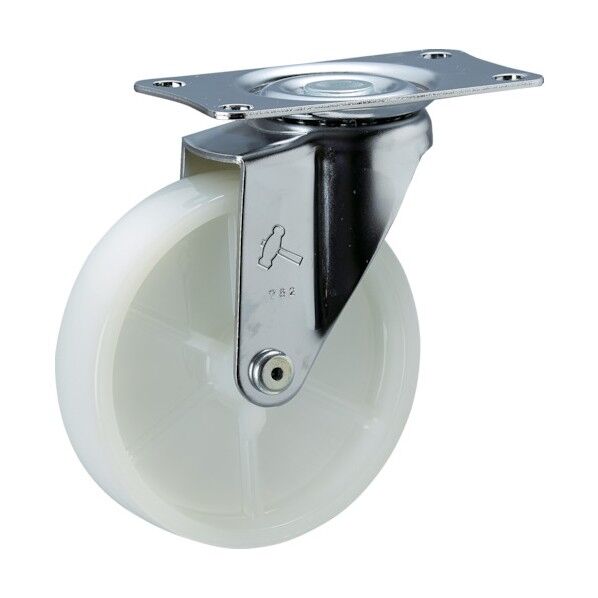 プレート式キャスター 420E (ナイロン車) 自在