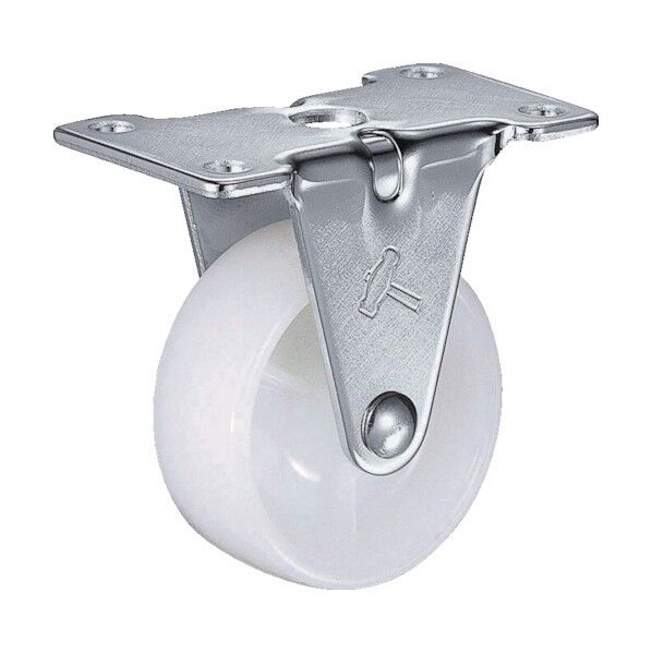 プレート式キャスター 420E (ナイロン車) 固定