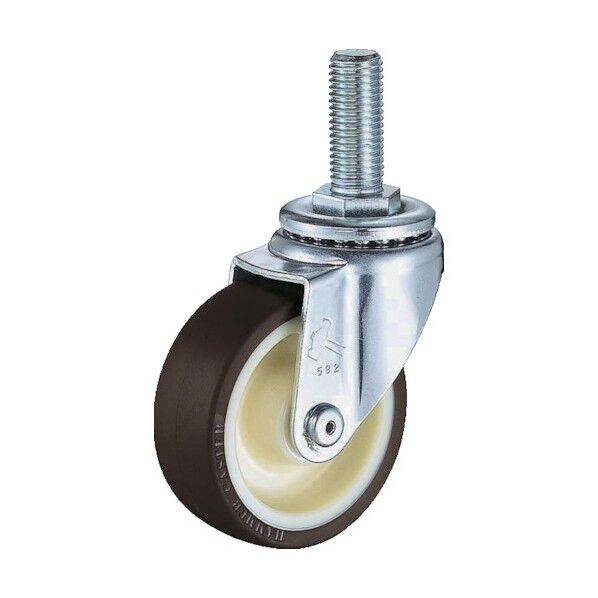 ねじ込み式キャスター 420SA(ナイロンホイールB入りウレタン車) 自在