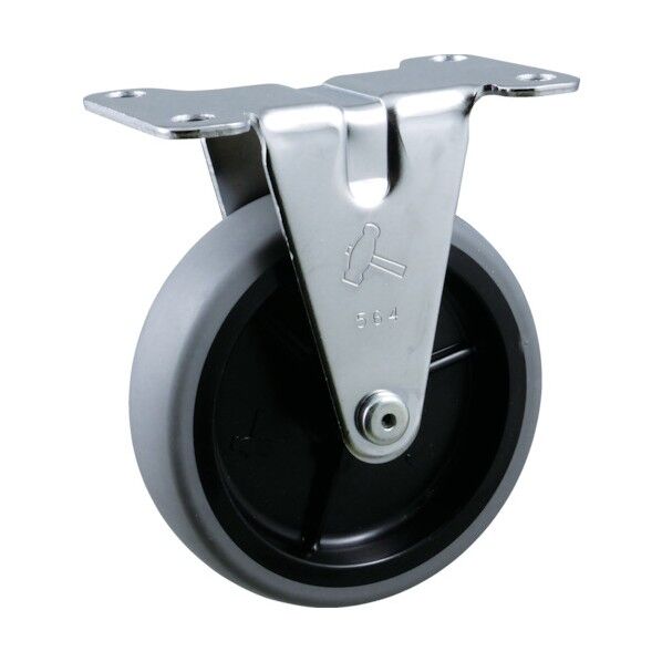 プレート式キャスター Eシリーズ (エラストマー車) 固定