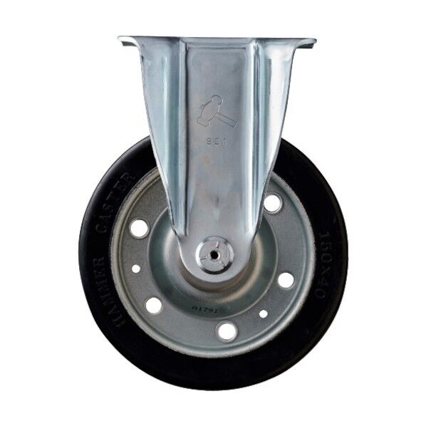 Sシリーズ固定幅広ゴム車150mm 平戸車 420SRPWR150 1個