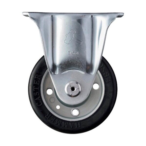 Sシリーズ固定幅広ゴム車100mm 平戸車 420SRWR100 1個