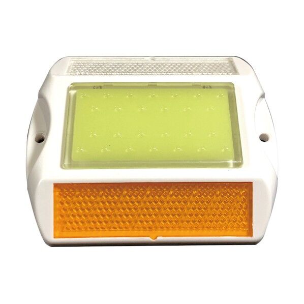 日本緑十字社 超高輝度蓄光・反射縁石鋲(耐荷重タイプ)耐荷重20t 22×112×94mm 408022 1点...