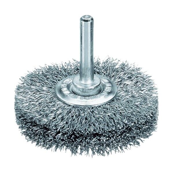 軸付ホイルブラシ ワイヤ鋼線
