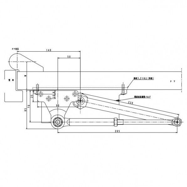 ドアクローザ スタンダード型 シルバー 184 1個