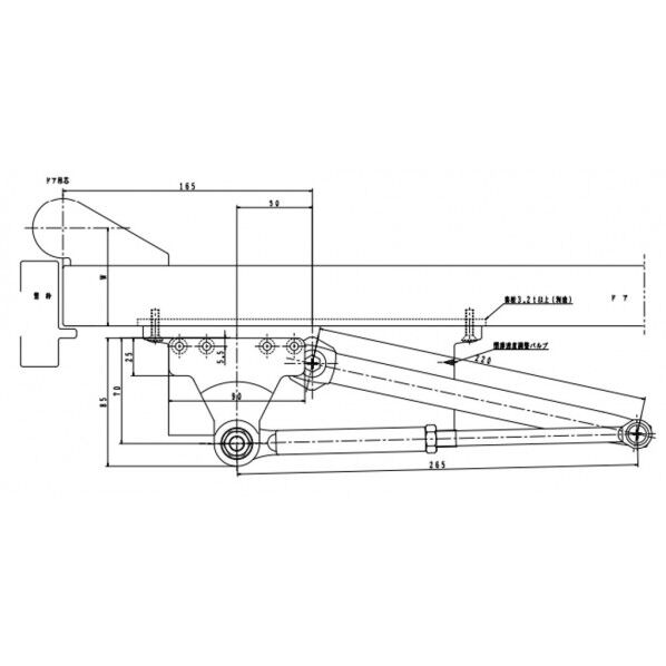 引戸クローザ 面付型 シルバー Ⅲ型 1個