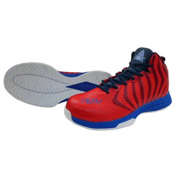 セーフティスニーカー レッド×ブルー 28.0 BAS-4504 1足