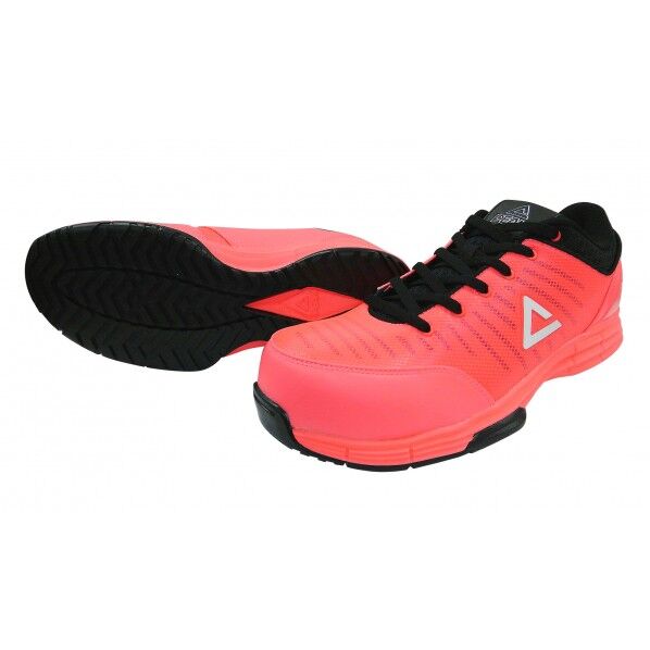 セーフティスニーカー ローズピンク 25.5 WOK-4505 1足