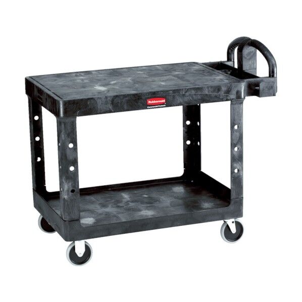 ヘビーデューティーユーティリティカート フラット天板・ゴムキャスター