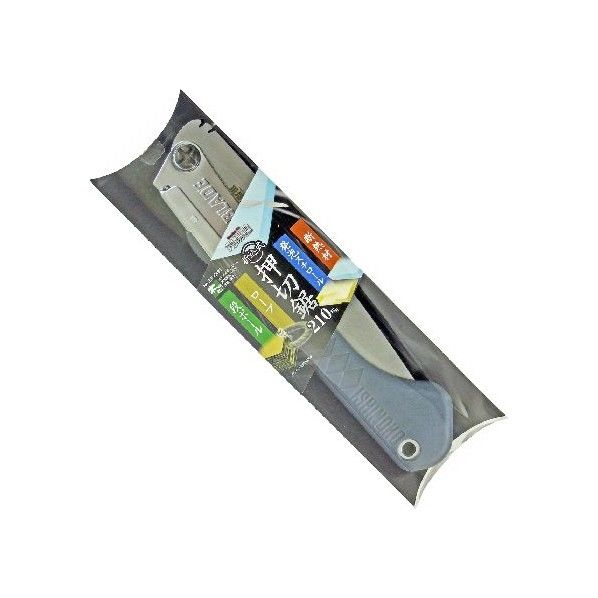 現場屋 折込式 押切鋸 (断熱材、発泡スチロール、段ボール) 刃長:210mm 板厚:0.75mm 1本