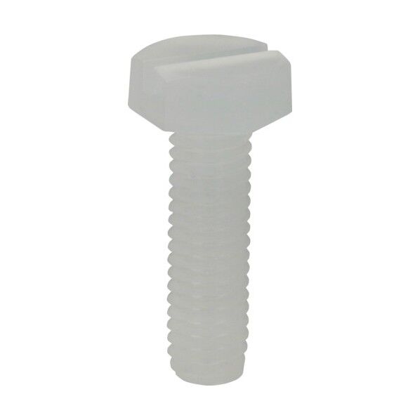 樹脂(PP) スリワリ付六角ボルト