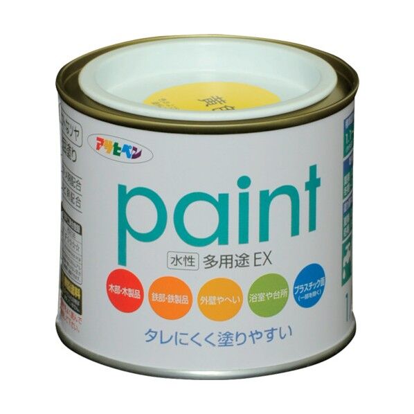 アサヒペン 水性多用途EX 1/5L 黄色 1点