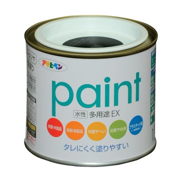 アサヒペン 水性多用途EX 1/5L 黒 1点