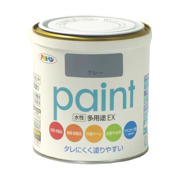 アサヒペン 水性多用途EX 0.7L グレー 1点