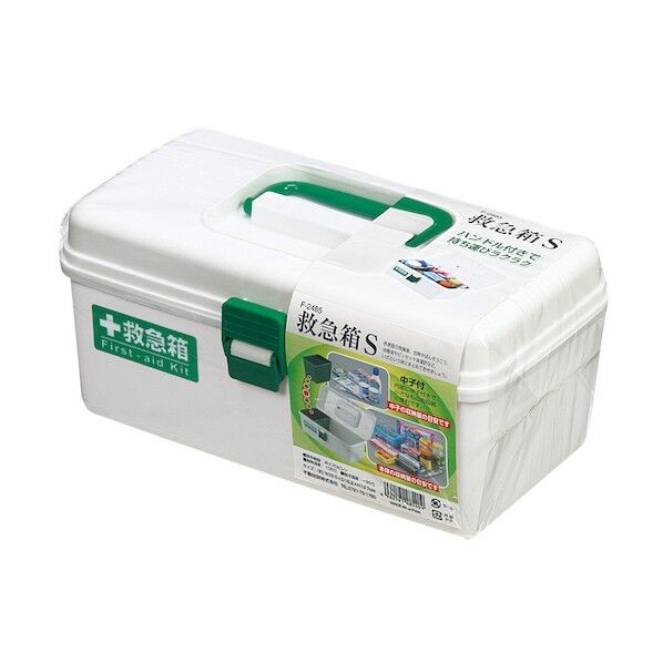 不動技研 救急箱 S ホワイト 幅28.5×奥行き15.2×高さ13.7cm F2485 1個...