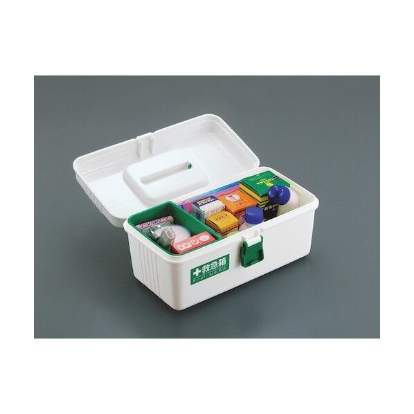 不動技研 救急箱 S ホワイト 幅28.5×奥行き15.2×高さ13.7cm F2485 1個