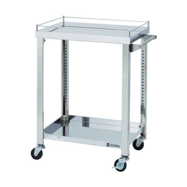 ステンレス製ワゴン GWGシリーズ 2段 (天板コボレ止め付) 引出しなし