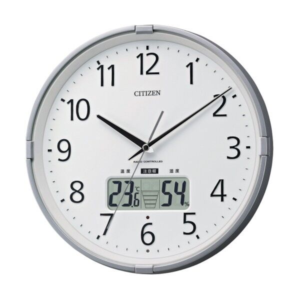 シチズン シチズン 電波掛時計(温度・湿度計表示付) 4FY621-019 1