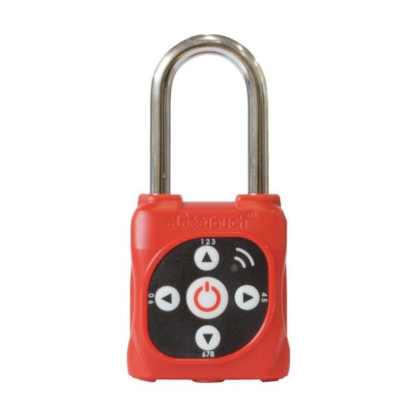 eGeeTouchLOTOパドロック (赤GT5107) 5-05105-97 1点