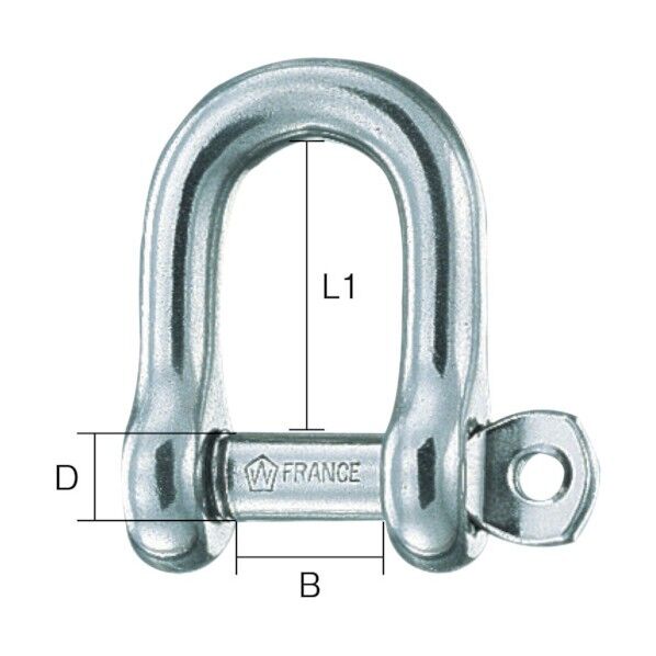 チタン製シャックル(TA6V)