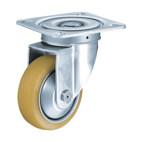 プレート式キャスター 520S (プレス製ウレタン車) 自在