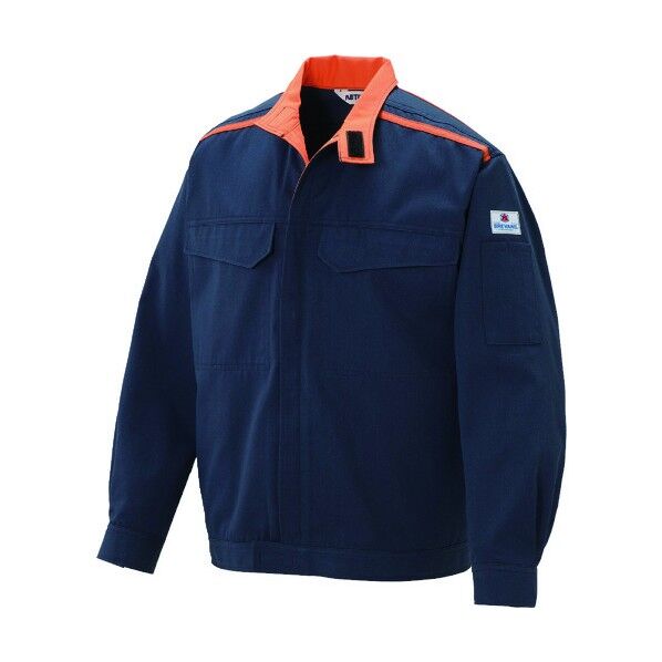 -BI 防炎ジャンパー 4Lサイズ ネイビ-ブル- 5202-NB-4L 1点