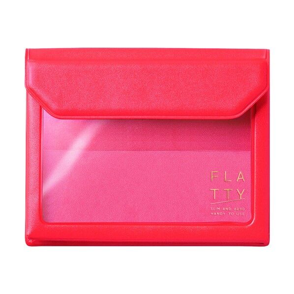 キングジム FLATTY カ-ドサイズ 赤 5356-R 1個