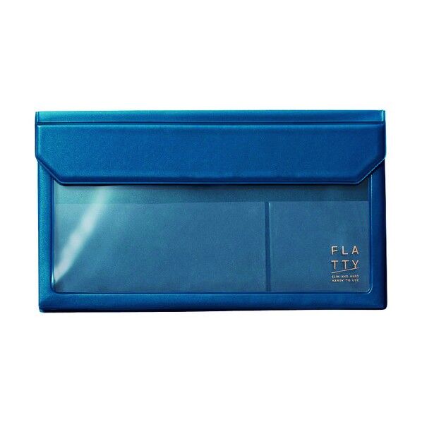 キングジム FLATTY 封筒サイズ ネイビ- 5362-NY 1個