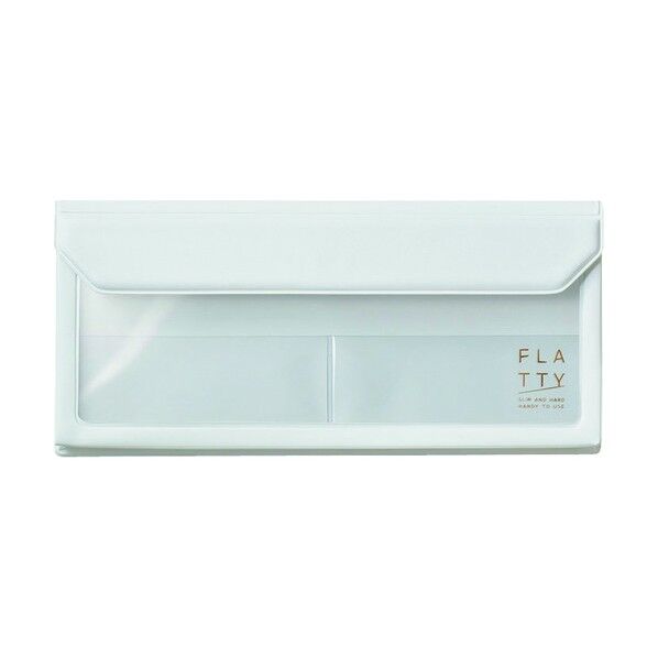 キングジム FLATTY ペンケ-スサイズ 白 5358-W 1個