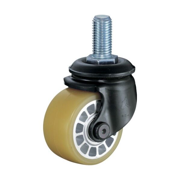 ねじ込み式低床式重荷重用キャスター 540SA (ウレタン車) 自在