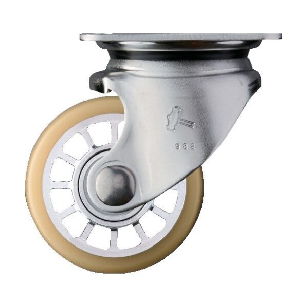 SUS 低床式重荷重用 自在 ウレタンB車75mm 540S0S-BAU75 1点