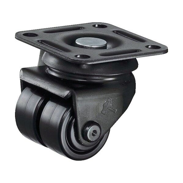 プレート式低床式中荷重用キャスター 550P (ナイロン車) 自在・ベアリング入