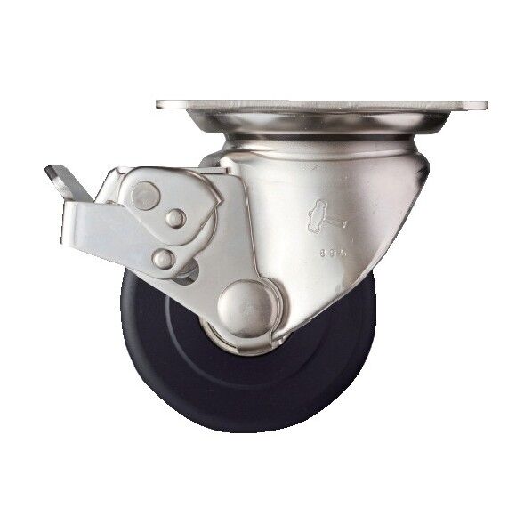 SUS 低床式重荷重用 自在 SP付 MCナイロンB車75mm