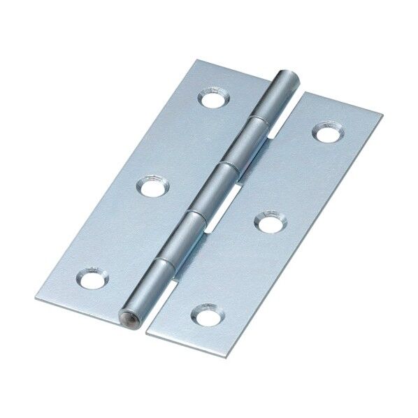 薄口普通蝶番 三価クロムメッキ仕上げ