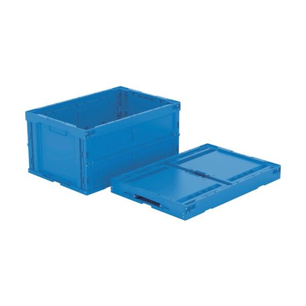 折りたたみコンテナーオリコンP76B(3) 560870 ブルー 56087000BLFC1 1点