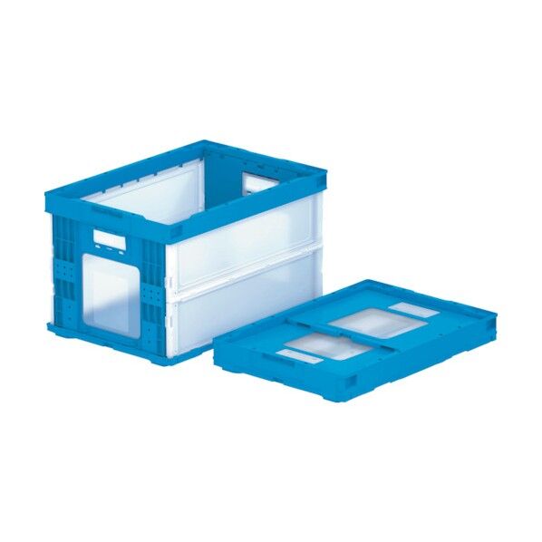 折りたたみコンテナー 560740 マドコン HBO-51B(水抜き孔12ヶ有) 56074000BL504TM 1点