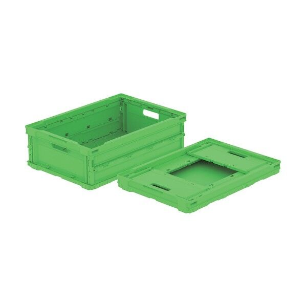折りたたみコンテナ 561420 ペタンコO-27B グリーン 56142000GR606   1点