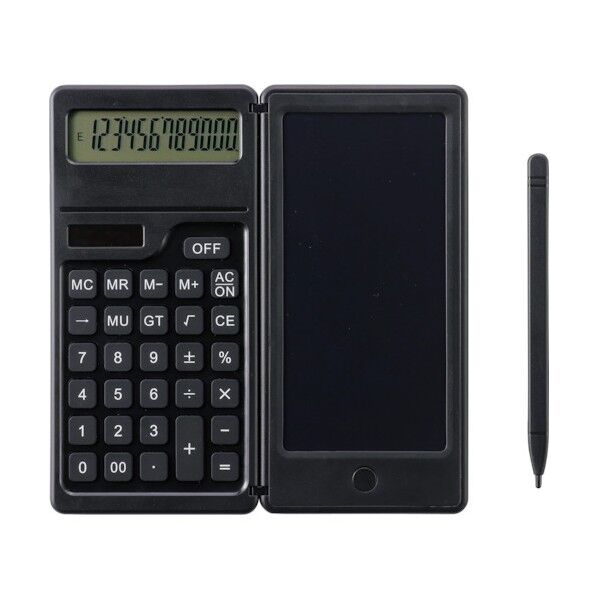 ソーラー電卓付き電子メモパッド