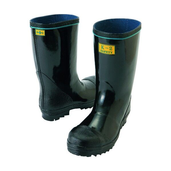 安全ゴム長靴（K-2） 010ブラック 29.0 58600 1