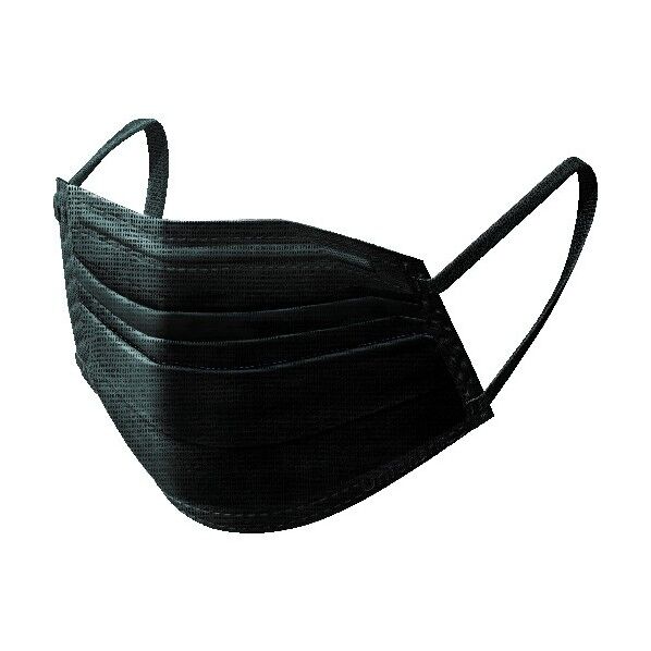 超快適マスクブラック 5枚入り 息ムレクリアタイプ