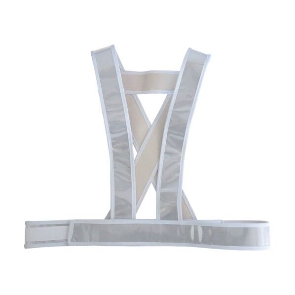 タスキ型発光帯 安全反射ベストショートタイプ着丈40cm 展開 1個