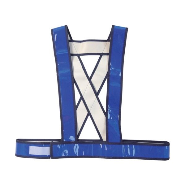 タスキ型安全ベストショート丈(ブルー) 5920014 1点