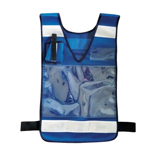 差込ベスト「差込式でええよん」(ブルー) 5941004 1点