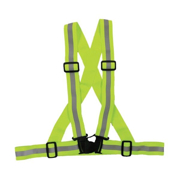 伸縮タスキ型ベスト 蛍光イエロー 5941191 1枚