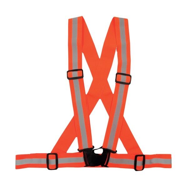 伸縮タスキ型ベスト オレンジ 5941192 1枚