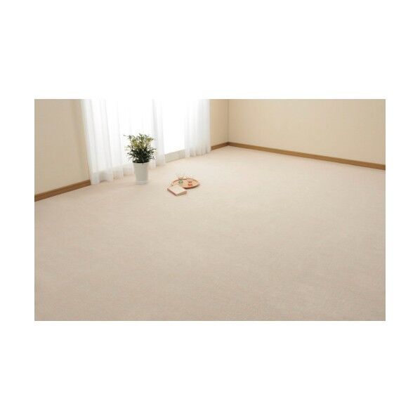 抗菌効果のある平織カーペット ミーテ 江戸間2帖 アイボリー 1760×30×1760 600016320 1点