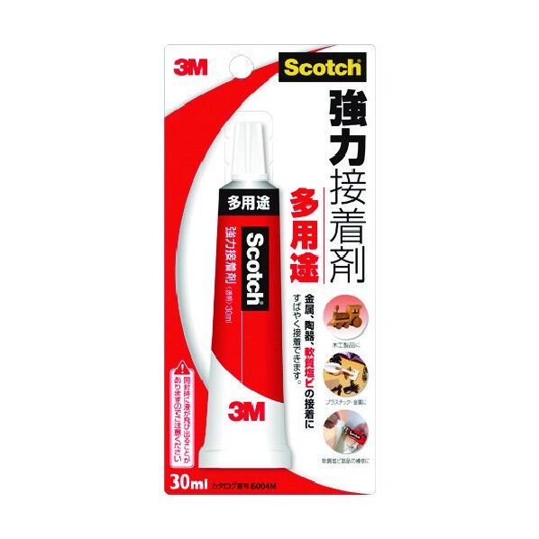 ※法人専用品※3M(スリーエム) スコッチ 強力接着剤 多用途 淡黄色透明 6004M 1点...