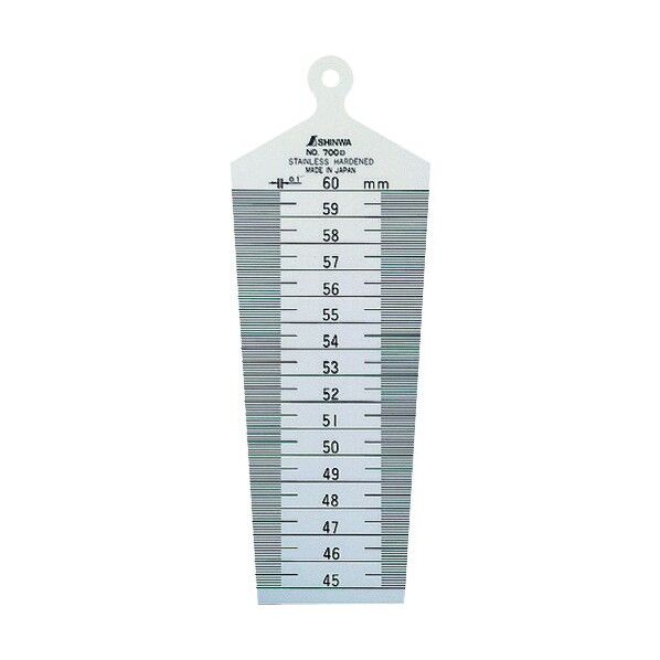 テーパーゲージNo.700D 45~60mm 62615 1点