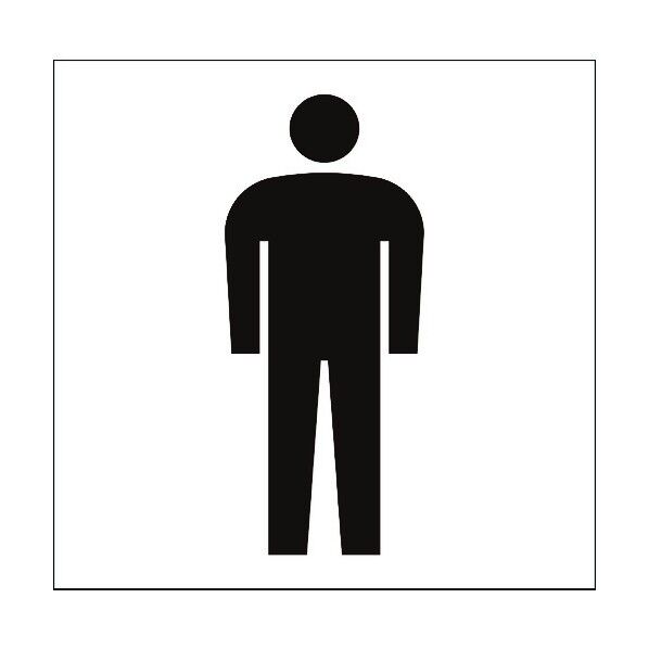 JISピクトサイン 男子 150角 6300001205 1点